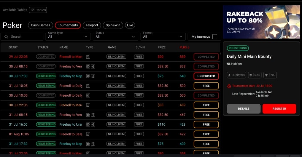 PokerPlanets Tournaments PokerPlanets Tournaments