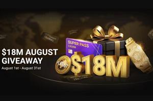 GGPoker $18M August Giveaway