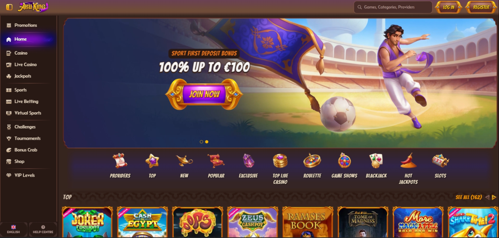 AbuKing.com Promo Code - Claim $100 in Free Bets with code NEWBONUS