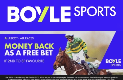 BoyleSports Offer - Money back if 2nd to the SP Fav on Shergar Cup day at Ascot