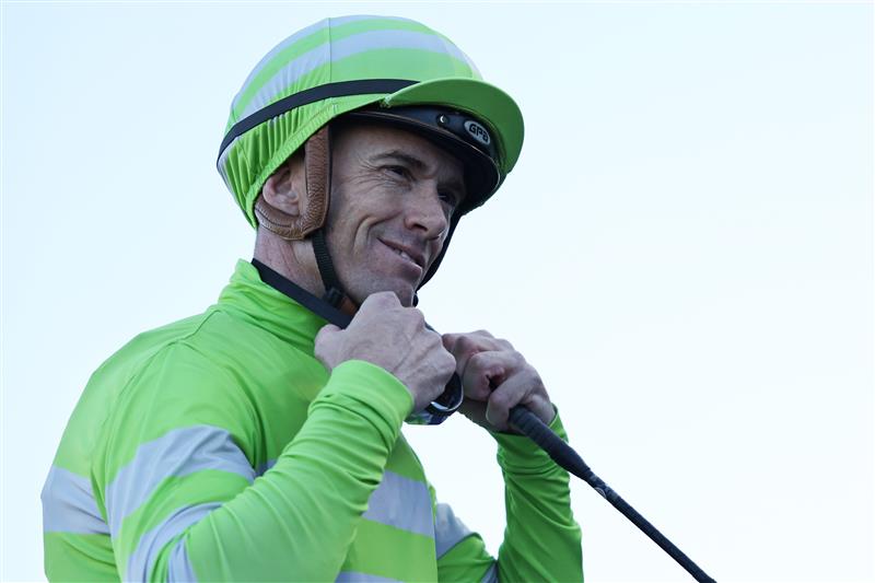 SYDNEY, AUSTRALIA - AUGUST 23: Jay Ford riding  Savvy Hallie win Race 6 Sintoro Silver Shadow Stakes during Sydney Racing at Royal Randwick Racecourse on August 23, 2025 in Sydney, Australia. (Photo by Jeremy Ng/Getty Images)