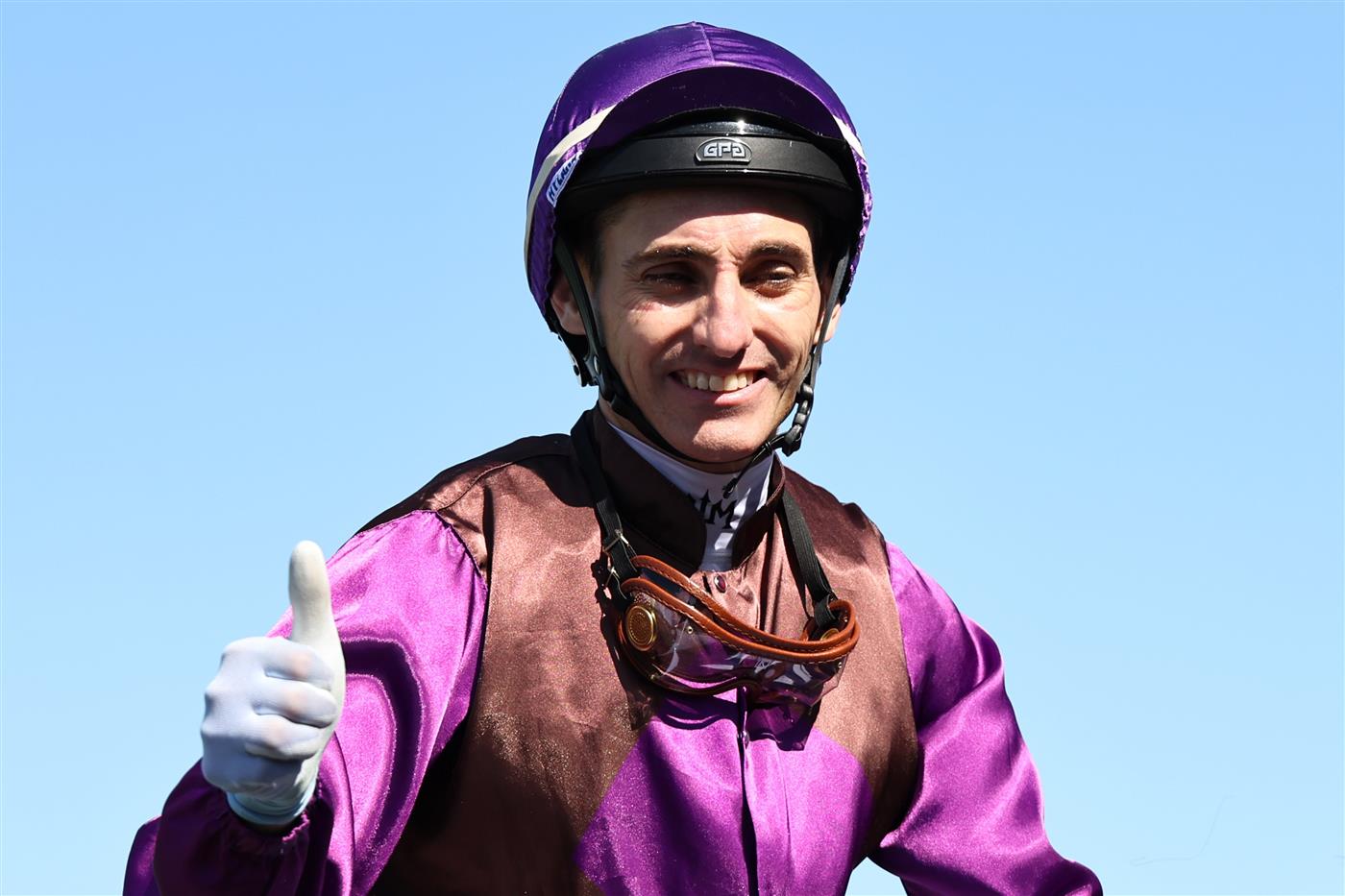 SYDNEY, AUSTRALIA - AUGUST 23:  Andrew Mallyon riding Neil win Race 2 TAB Highway Handicap during Sydney Racing at Royal Randwick Racecourse on August 23, 2025 in Sydney, Australia. (Photo by Jeremy Ng/Getty Images)