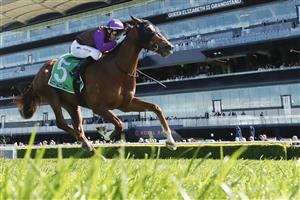 SYDNEY, AUSTRALIA - AUGUST 23:  Andrew Mallyon riding Neil win Race 2 TAB Highway Handicap during Sydney Racing at Royal Randwick Racecourse on August 23, 2025 in Sydney, Australia. (Photo by Jeremy Ng/Getty Images)