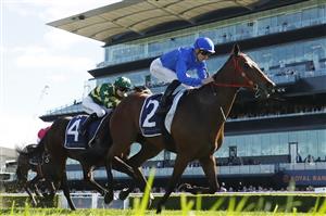 SYDNEY, AUSTRALIA - AUGUST 23: Chad Schofield riding Kerguelen win Race 4 Jersey Day Andrew Wisemantel during Sydney Racing at Royal Randwick Racecourse on August 23, 2025 in Sydney, Australia. (Photo by Jeremy Ng/Getty Images)