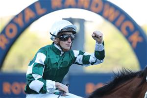 SYDNEY, AUSTRALIA - AUGUST 23: James McDonald riding  Via Sistina win Race 8 Winx Stakes during Sydney Racing at Royal Randwick Racecourse on August 23, 2025 in Sydney, Australia. (Photo by Jeremy Ng/Getty Images)