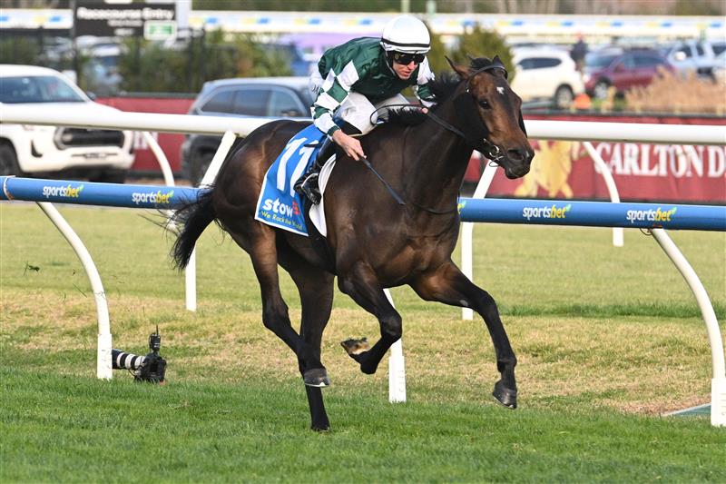 MELBOURNE, AUSTRALIA - AUGUST 30: Damian Lane riding Treasurethe Moment winning Race 9, the Stow Storage Memsie Stakes during Melbourne Racing at Caulfield Racecourse on August 30, 2025 in Melbourne, Australia. (Photo by Vince Caligiuri/Getty Images)