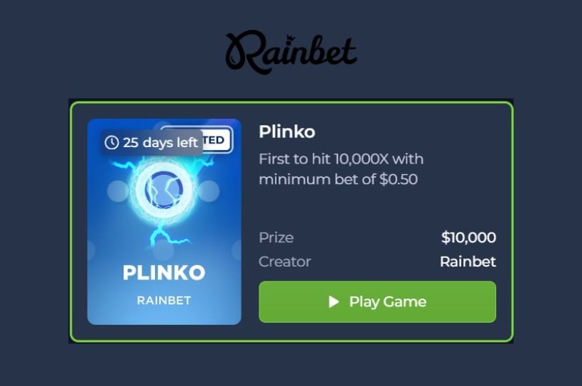 10K Rainbet Plinko Challenge
