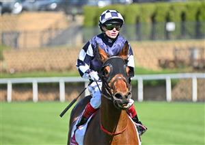 MELBOURNE, AUSTRALIA - SEPTEMBER 06: Craig Williams riding Farhh Flung after winning Race 3, the Strathmore Community Bendigo Bank  during Melbourne Racing at Moonee Valley Racecourse on September 06, 2025 in Melbourne, Australia. (Photo by Vince Caligiuri/Getty Images)