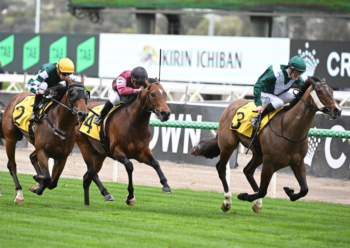 MELBOURNE, AUSTRALIA - SEPTEMBER 13: Mark Zahra riding Legacy Bound winning Race 2, the Schweppes Poseidon Stakes during Melbourne Racing at Flemington Racecourse on September 13, 2025 in Melbourne, Australia. (Photo by Vince Caligiuri/Getty Images)