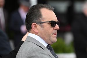 MELBOURNE, AUSTRALIA - SEPTEMBER 13: Trainer Robbie Griffiths after Legacy Bound won Race 2, the Schweppes Poseidon Stakes during Melbourne Racing at Flemington Racecourse on September 13, 2025 in Melbourne, Australia. (Photo by Vince Caligiuri/Getty Images)