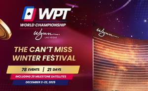 2025 WPT World Championship Festival Schedule