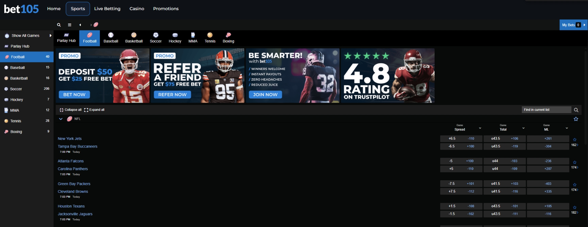 Bet105 스포츠북 Bet105 Sportsbook