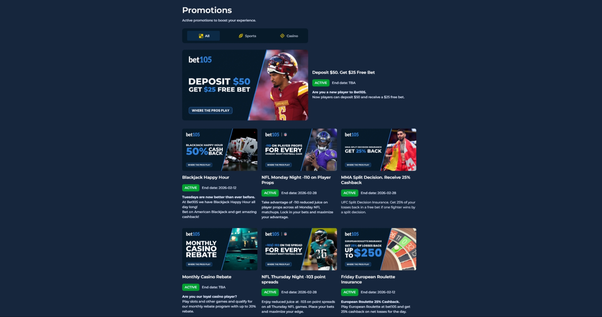 Bet105 Promotions Bet105 Promotions