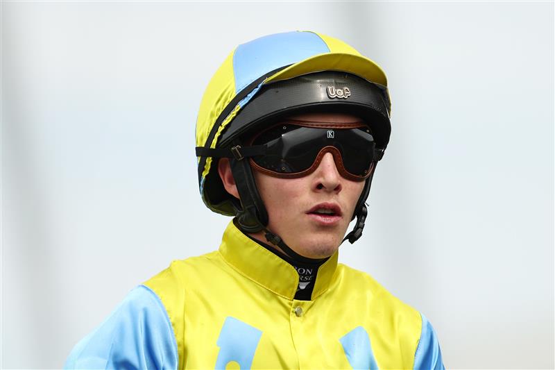 SYDNEY, AUSTRALIA - SEPTEMBER 27: Zac Lloyd riding  Poisen Point win Race 2 TAB Highway Handicap during Sydney Racing at Rosehill Gardens on September 27, 2025 in Sydney, Australia. (Photo by Jeremy Ng/Getty Images)
