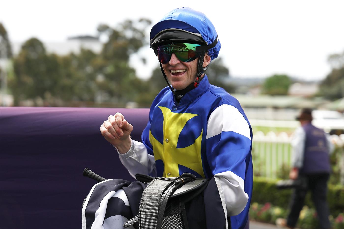 SYDNEY, AUSTRALIA - SEPTEMBER 27: Josh Parr riding Meridiana win Race 1 Midway during Sydney Racing at Rosehill Gardens on September 27, 2025 in Sydney, Australia. (Photo by Jeremy Ng/Getty Images)