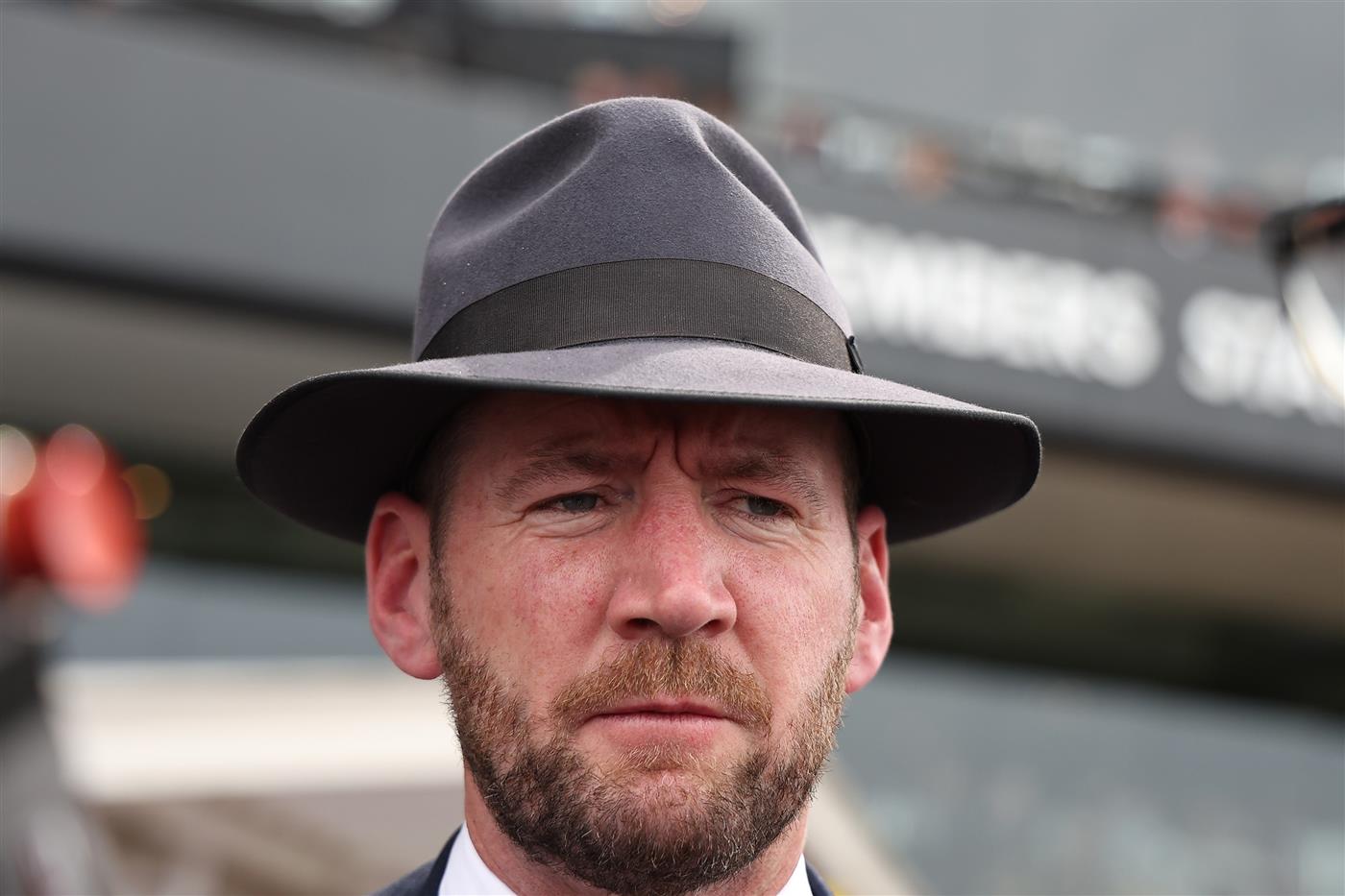 SYDNEY, AUSTRALIA - SEPTEMBER 27: Trainer Ciaron Maher looks on after Tim Clark riding Piggyback  win Race 3 Asahi Super Dry Colin Stephen Quality  during Sydney Racing at Rosehill Gardens on September 27, 2025 in Sydney, Australia. (Photo by Jeremy Ng/Getty Images)