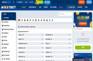 October Sports Betting at MostBet