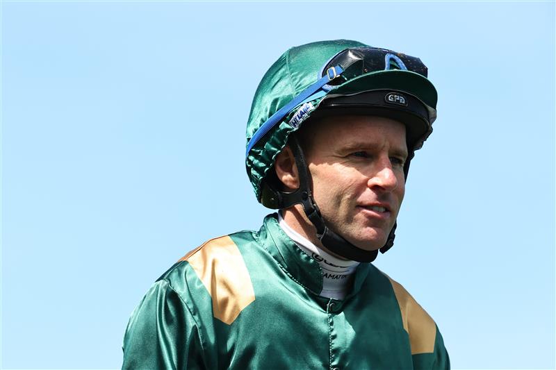 SYDNEY, AUSTRALIA - OCTOBER 04:  Tommy Berry riding Incognito win Race 2 Arrowfield Breeders at Royal Randwick Racecourse on October 04, 2025 in Sydney, Australia. (Getty0