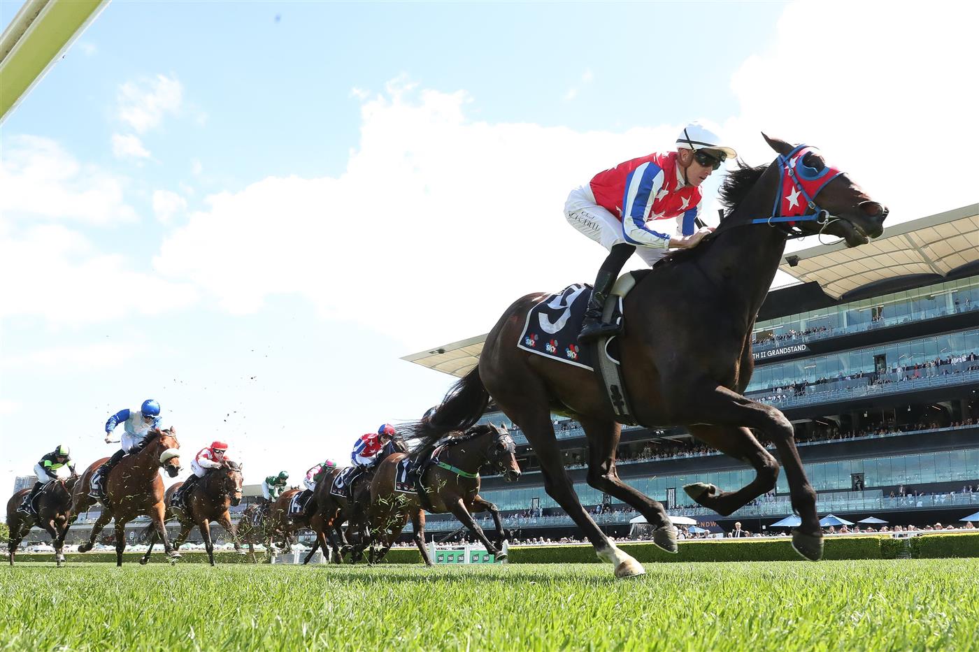 SYDNEY, AUSTRALIA - OCTOBER 04: Chad Schofield riding Agita 
 win Race 1 Midway during Sydney Racing at Royal Randwick Racecourse on October 04, 2025 in Sydney, Australia. (Photo by Jeremy Ng/Getty Images)
