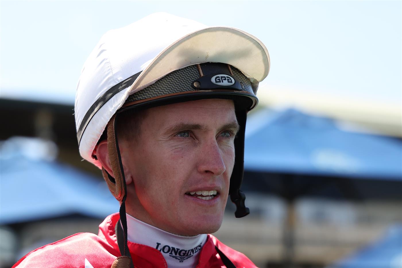 SYDNEY, AUSTRALIA - OCTOBER 04: Chad Schofield riding Agita 
 win Race 1 Midway during Sydney Racing at Royal Randwick Racecourse on October 04, 2025 in Sydney, Australia. (Photo by Jeremy Ng/Getty Images)