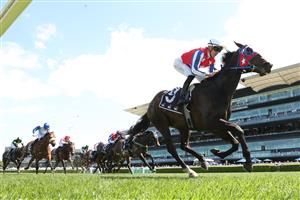 SYDNEY, AUSTRALIA - OCTOBER 04: Chad Schofield riding Agita 
 win Race 1 Midway during Sydney Racing at Royal Randwick Racecourse on October 04, 2025 in Sydney, Australia. (Photo by Jeremy Ng/Getty Images)