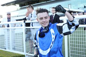 SYDNEY, AUSTRALIA - OCTOBER 04: Robbie Dolan riding Royal Supremacy win Race 9 Asahi Super Dry Metropolitan during Sydney Racing at Royal Randwick Racecourse on October 04, 2025 in Sydney, Australia. (Photo by Jeremy Ng/Getty Images)
