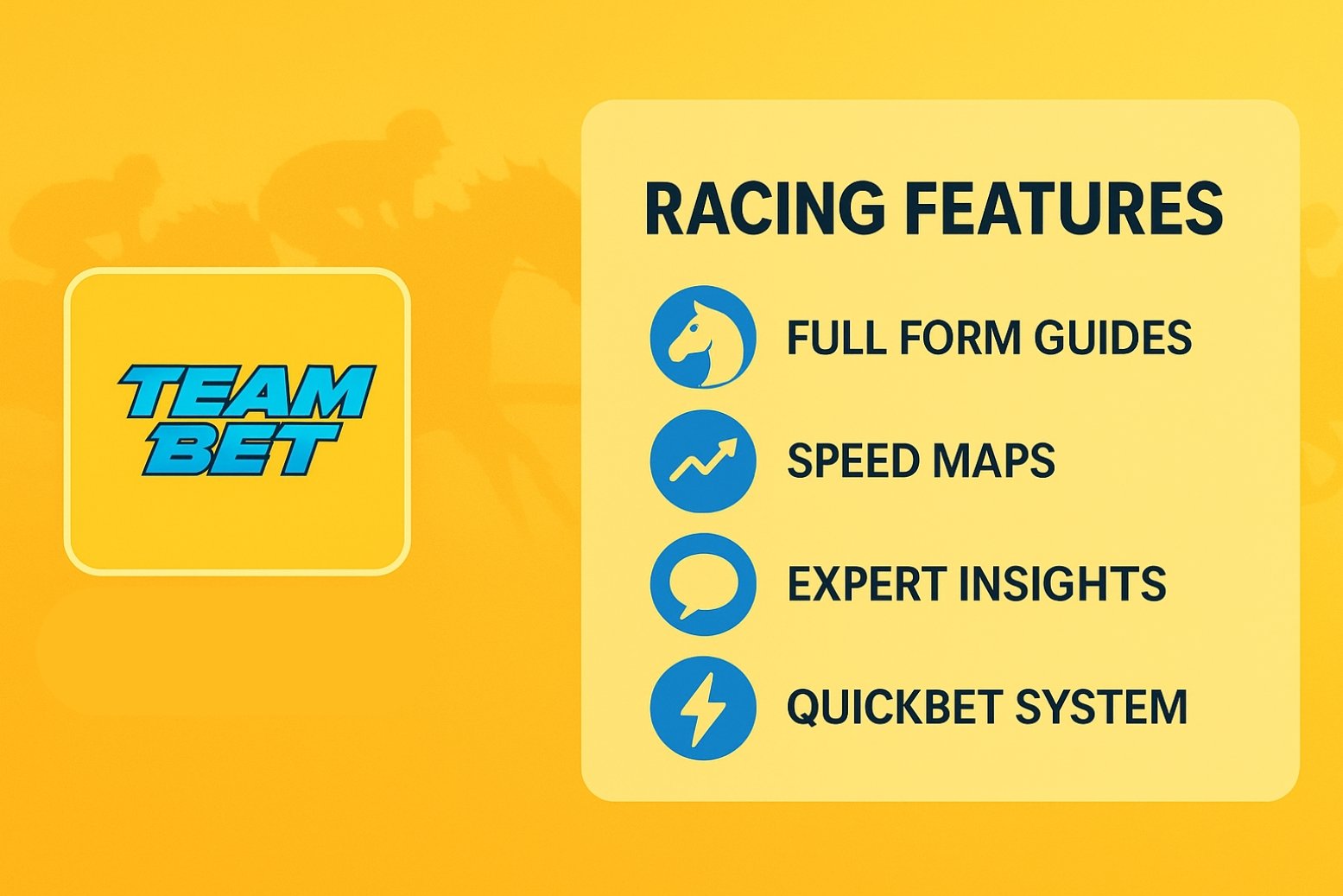 TeamBet Racing Features