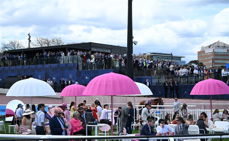 MELBOURNE, AUSTRALIA - OCTOBER 11: General view during Melbourne Racing at Caulfield Racecourse on October 11, 2025 in Melbourne, Australia. (Photo by Vince Caligiuri/Getty Images)