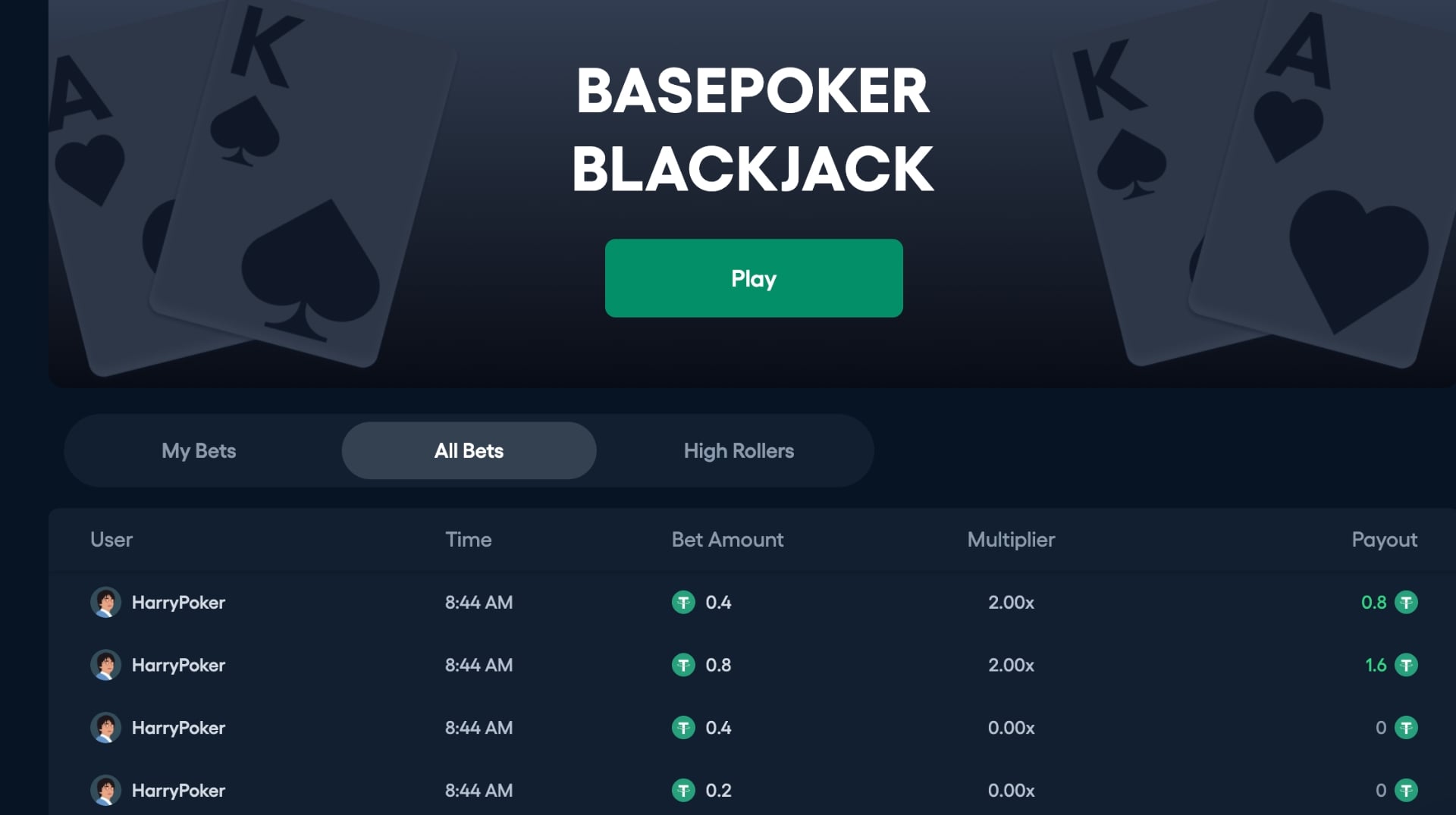 BasePoker BlackJack Lobby BasePoker BlackJack Lobby