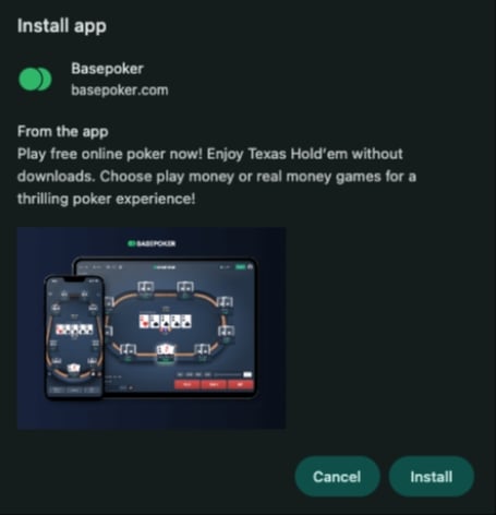 Basepoker Chrome app Basepoker Chrome app