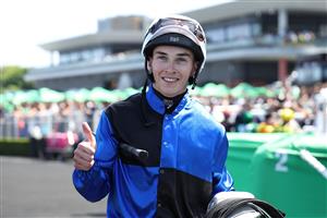 SYDNEY, AUSTRALIA - OCTOBER 18: Zac Lloyd riding  Idle Flyer win Race 4 Asahi Super Dry Angst Stakes during Sydney Racing at Royal Randwick Racecourse on October 18, 2025 in Sydney, Australia. (Photo by Jeremy Ng/Getty Images)