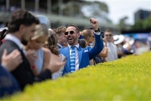 SYDNEY, AUSTRALIA - OCTOBER 18: Donny Galella attends the TAB Everest Day at Royal Randwick Racecourse on October 18, 2025 in Sydney, Australia. (Photo by Wendell Teodoro/Getty Images)