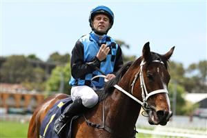 SYDNEY, AUSTRALIA - OCTOBER 18: Tommy Berry riding Panova win Race 1 Bisley Workwear Reginald Allen Quality during Sydney Racing at Royal Randwick Racecourse on October 18, 2025 in Sydney, Australia. (Photo by Jeremy Ng/Getty Images)
