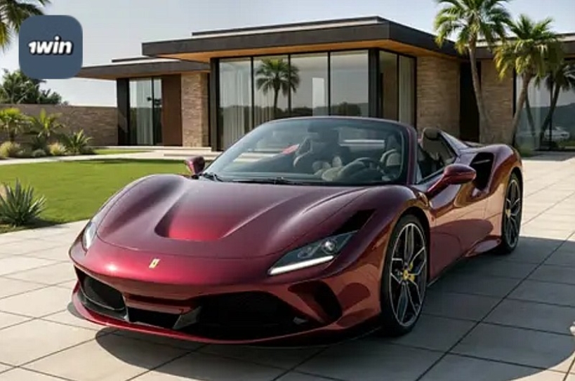 1Win Lucky Drive Ferrari F8 Spider