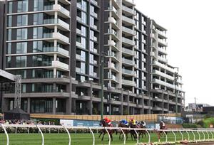 MELBOURNE, AUSTRALIA - OCTOBER 25: Craig Williams riding Beast Mode leads to win Race 1, the Bendigo Bank Imperatriz Sprint during Cox Plate Day at Moonee Valley Racecourse on October 25, 2025 in Melbourne, Australia. (Photo by Robert Cianflone/Getty Images)