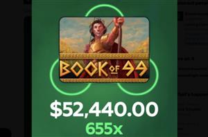 $52K Book of 99 big win