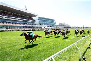 MELBOURNE, AUSTRALIA - NOVEMBER 01: Luke Nolen rides #4 Sheza Alibi to win race two The Tab Vanity during Melbourne Racing at Flemington Racecourse on November 01, 2025 in Melbourne, Australia. (Photo by Robert Cianflone/Getty Images)