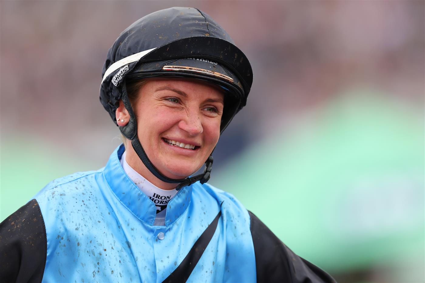 MELBOURNE, AUSTRALIA - NOVEMBER 04: Jamie Melham riding Half Yours returns to scale after winning race seven the Lexus Melbourne Cup during Melbourne Cup Day at Flemington Racecourse on November 04, 2025 in Melbourne, Australia. (Photo by Daniel Pockett/Getty Images)