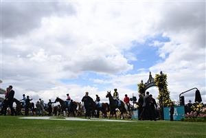 MELBOURNE, AUSTRALIA - NOVEMBER 04: Mark Zahra riding Party Crasher after winning Race 2, the Ma Services Grand Handicap during Melbourne Cup Day at Flemington Racecourse on November 04, 2025 in Melbourne, Australia. (Photo by Vince Caligiuri/Getty Images)