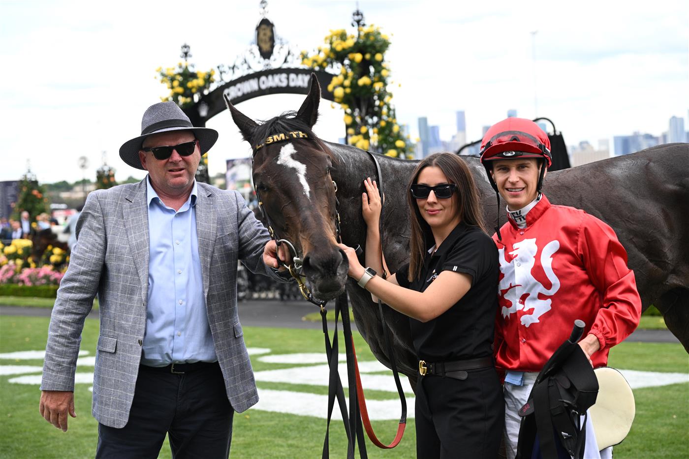 MELBOURNE, AUSTRALIA - NOVEMBER 06: Fred Kersley poses after riding Guerite to win Race 6, the Melbourne Cup Carnival Country Final Qc during Oaks Day at Flemington Racecourse on November 06, 2025 in Melbourne, Australia. (Photo by Vince Caligiuri/Getty Images)
