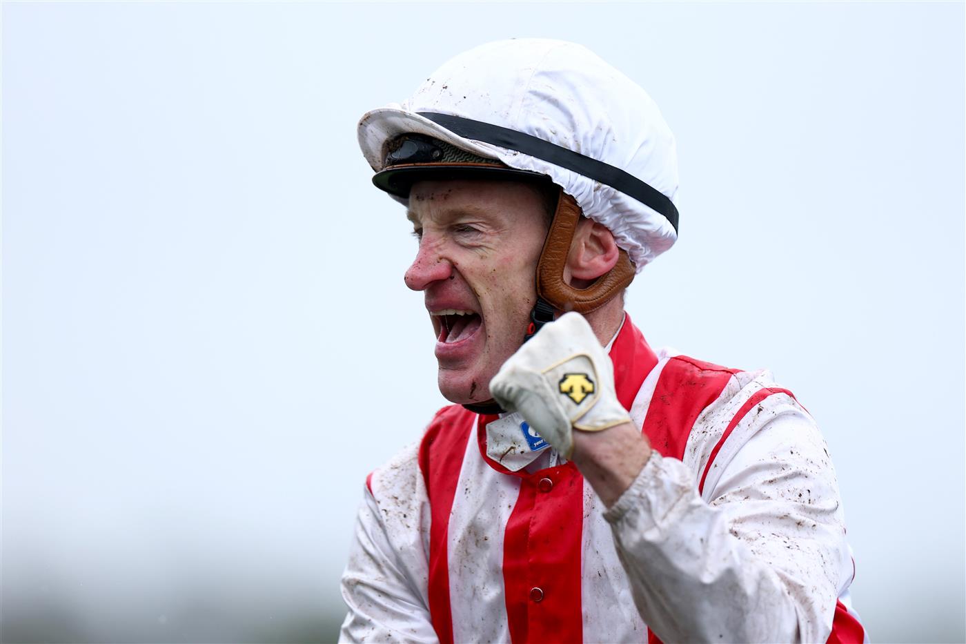 MELBOURNE, AUSTRALIA - NOVEMBER 08: Mark Zahra rides #1 Giga Kick to win race six the Vrc Champions Sprint during Champions Day at Flemington Racecourse on November 08, 2025 in Melbourne, Australia. (Photo by Josh Chadwick/Getty Images)