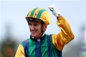 MELBOURNE, AUSTRALIA - NOVEMBER 08: Chad Schofield riding #2 Ceolwulf wins race seven the Lexus Champions Mile during Champions Day at Flemington Racecourse on November 08, 2025 in Melbourne, Australia. (Photo by Josh Chadwick/Getty Images)