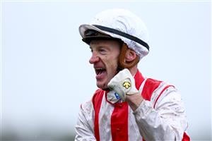 MELBOURNE, AUSTRALIA - NOVEMBER 08: Mark Zahra rides #1 Giga Kick to win race six the Vrc Champions Sprint during Champions Day at Flemington Racecourse on November 08, 2025 in Melbourne, Australia. (Photo by Josh Chadwick/Getty Images)