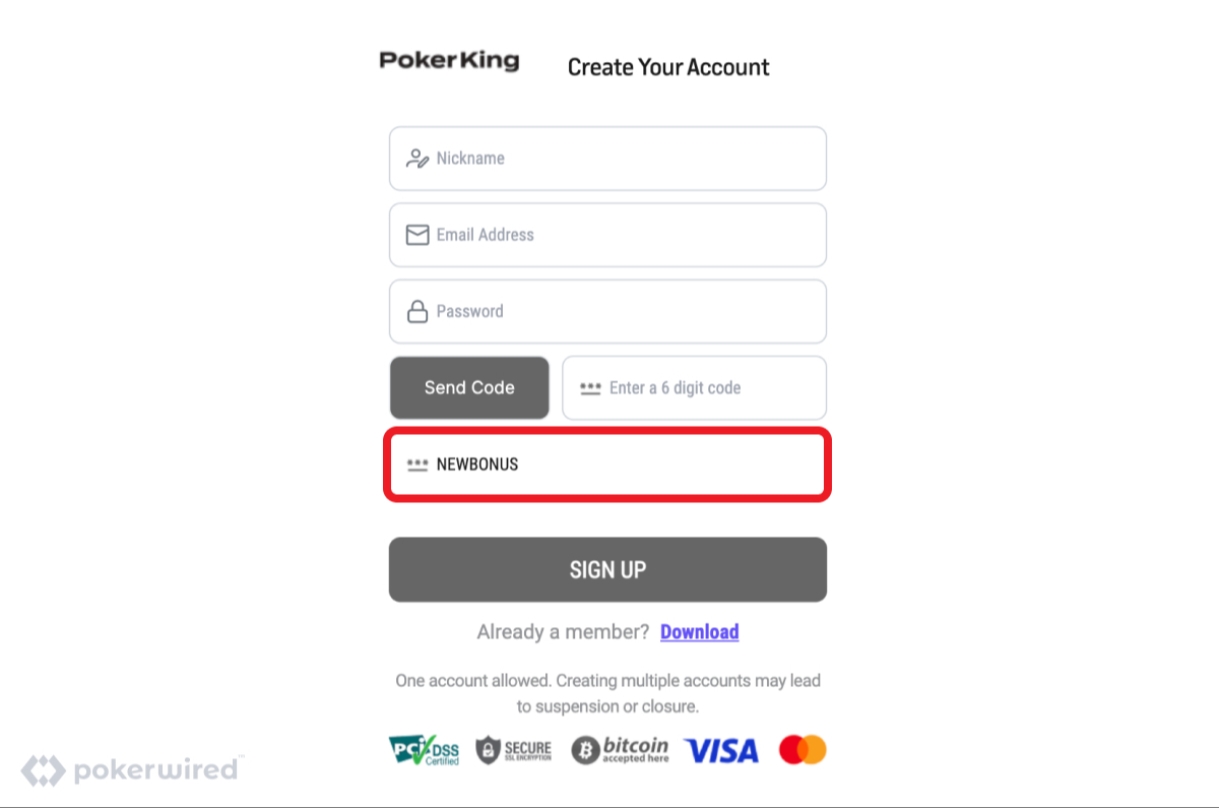 PokerKing Reg Prompt Newbonus PokerKing Reg Prompt Newbonus