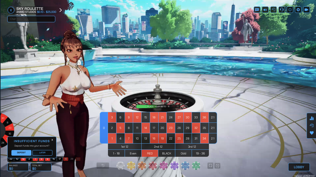 Animo Roulette זכייה של 1,194,500 דולר ברולטה חיה של Pragmatic ב- Stake