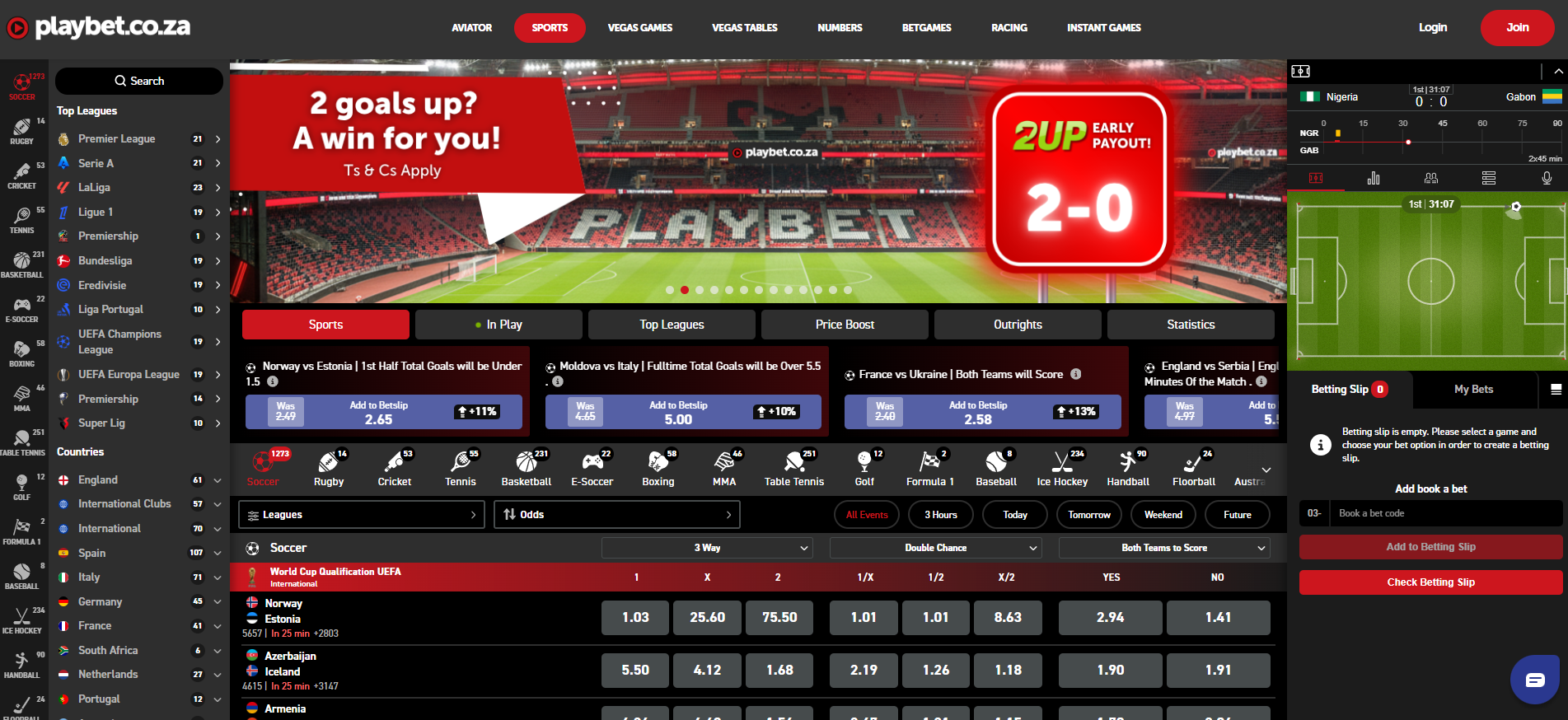 Playbet.co.za Promo Code BETS - R50 + Up to R15000