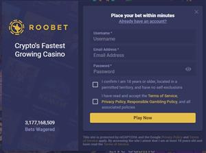 Zarejestruj się w RooBet Casino