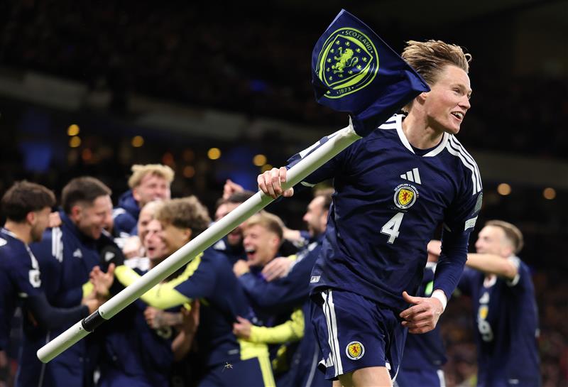 Scott McTominay celebrates Scotland's win (Getty Images)