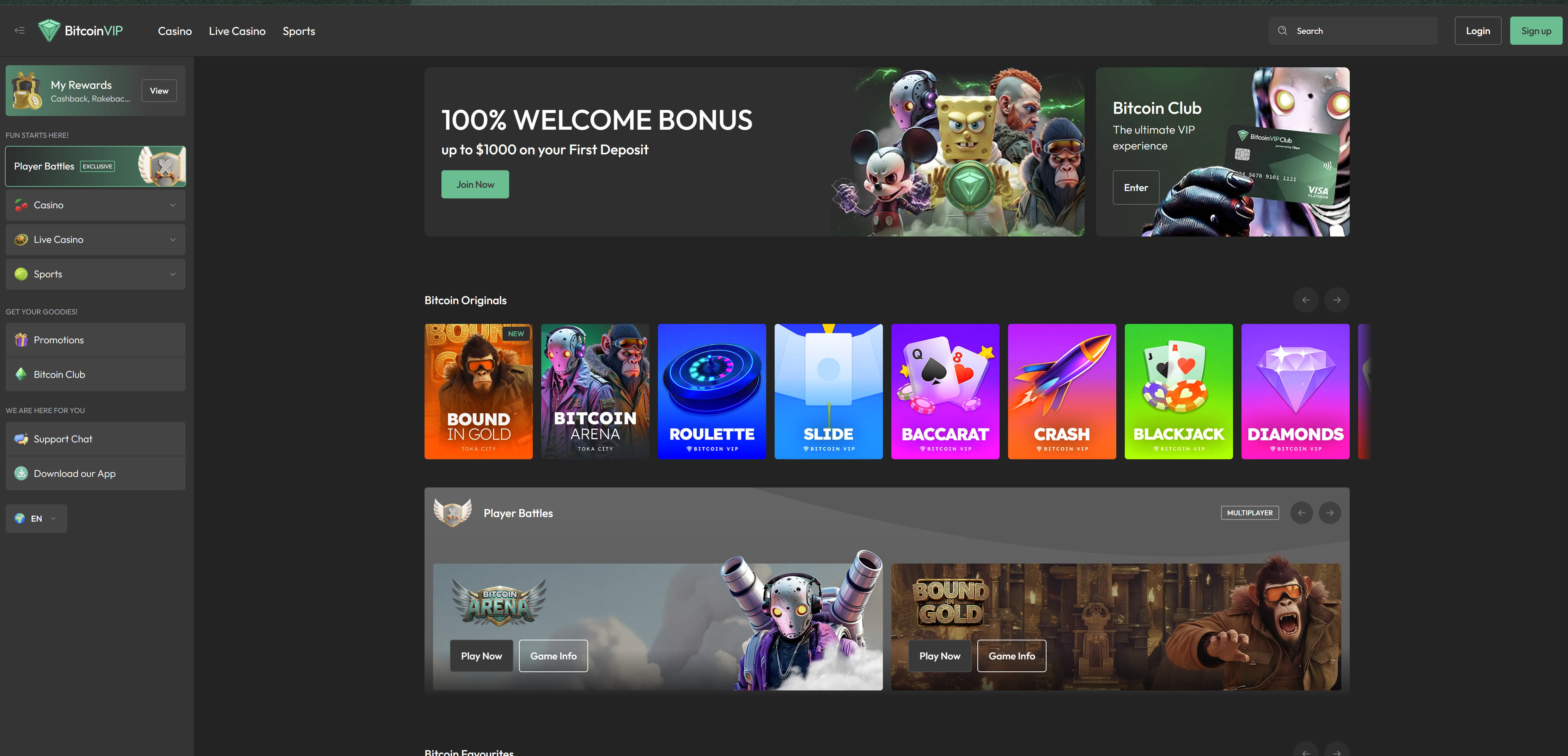 BitcoinCasino.VIP Review January 2026 | Original Games, Crypto Payments,  and the Bitcoin Club