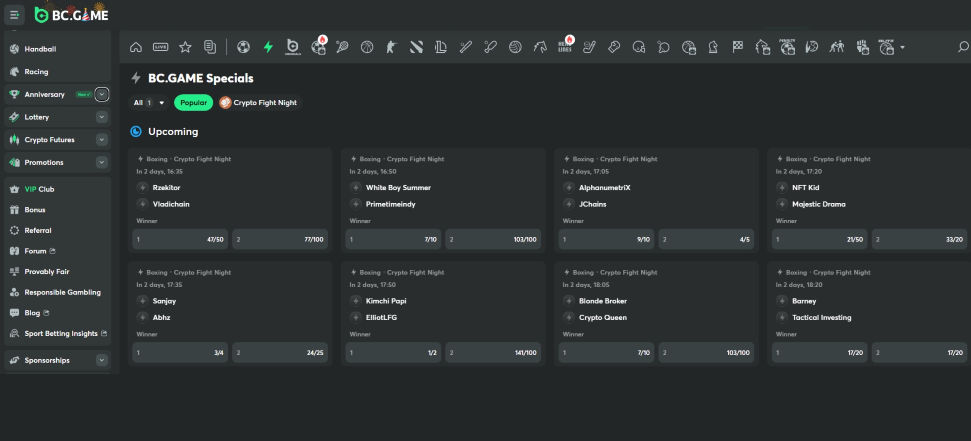 BC Game confirmed as official partner for Crypto Fight Night 2025